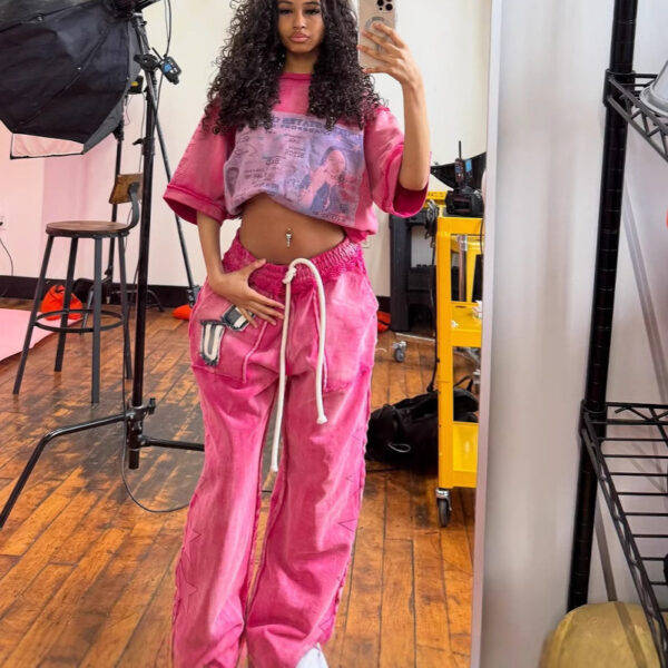 3035 Vintage Distressed Patch Letter Print T-Shirt – Premium Streetwear Unisex Short Sleeve Tee