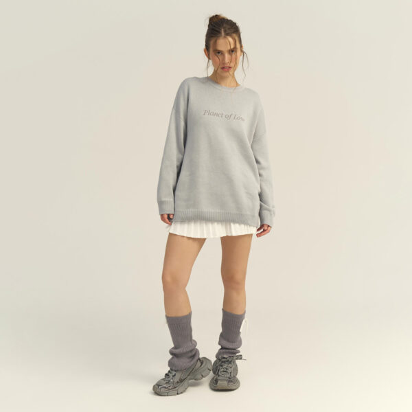 2024 Fall Women’s Sweater – Trendy Letter Print, Slim Fit Knit Top, Casual Autumn Winter Fashion