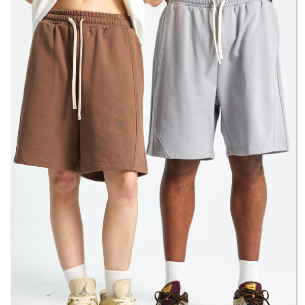 2025 Men’s Streetwear Patchwork Shorts – Loose Fit Mid-Length Urban Fashion Summer Bottoms